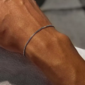 Le Lien silver bracelet on wrist